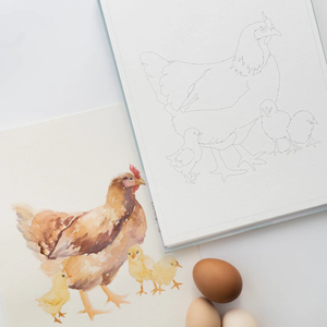 Country Life Watercoloring Book