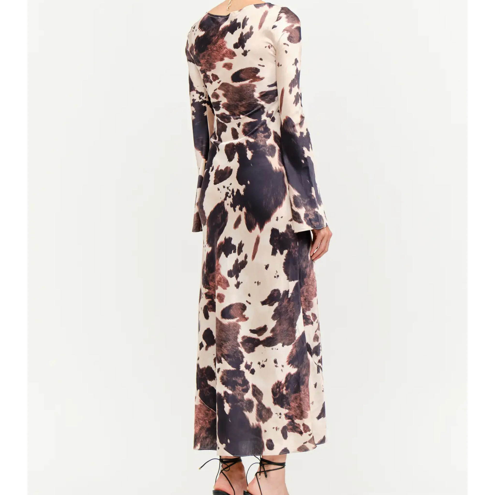 silk cow print dress Georgie Cow Dress Extra Small