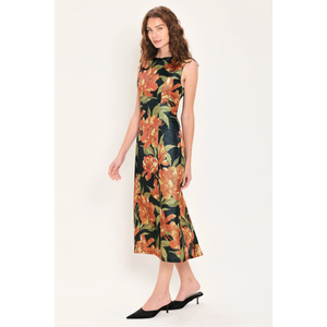 Starry Nor Black Metallic Column dress