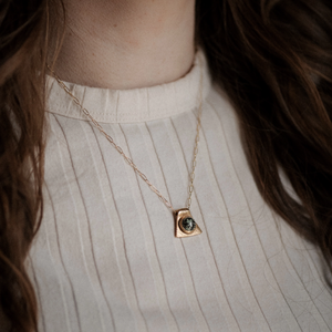 Cleo Necklace // Turquoise // Demi-Fine Gold