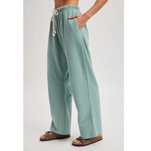 Knit Pants With Drawstring Pistachio