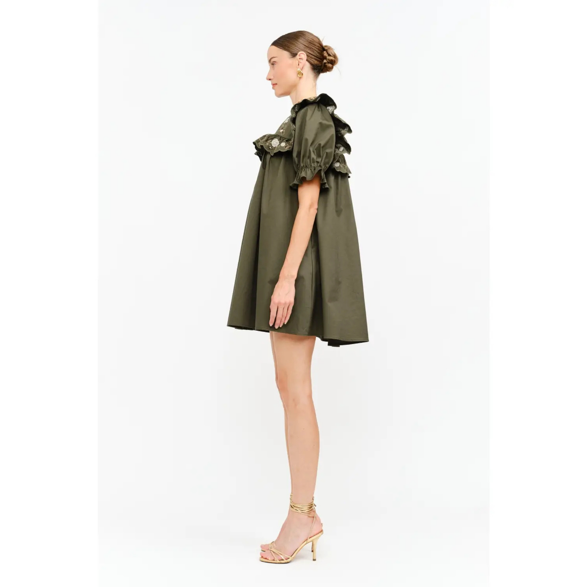 Sera Olive Dress