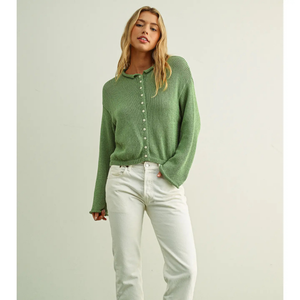 Light Weight Matcha Cardigan