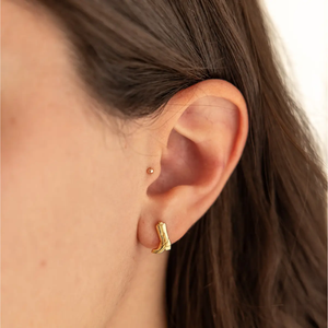 Cowgirl Western Boot Stud Earrings in Gold