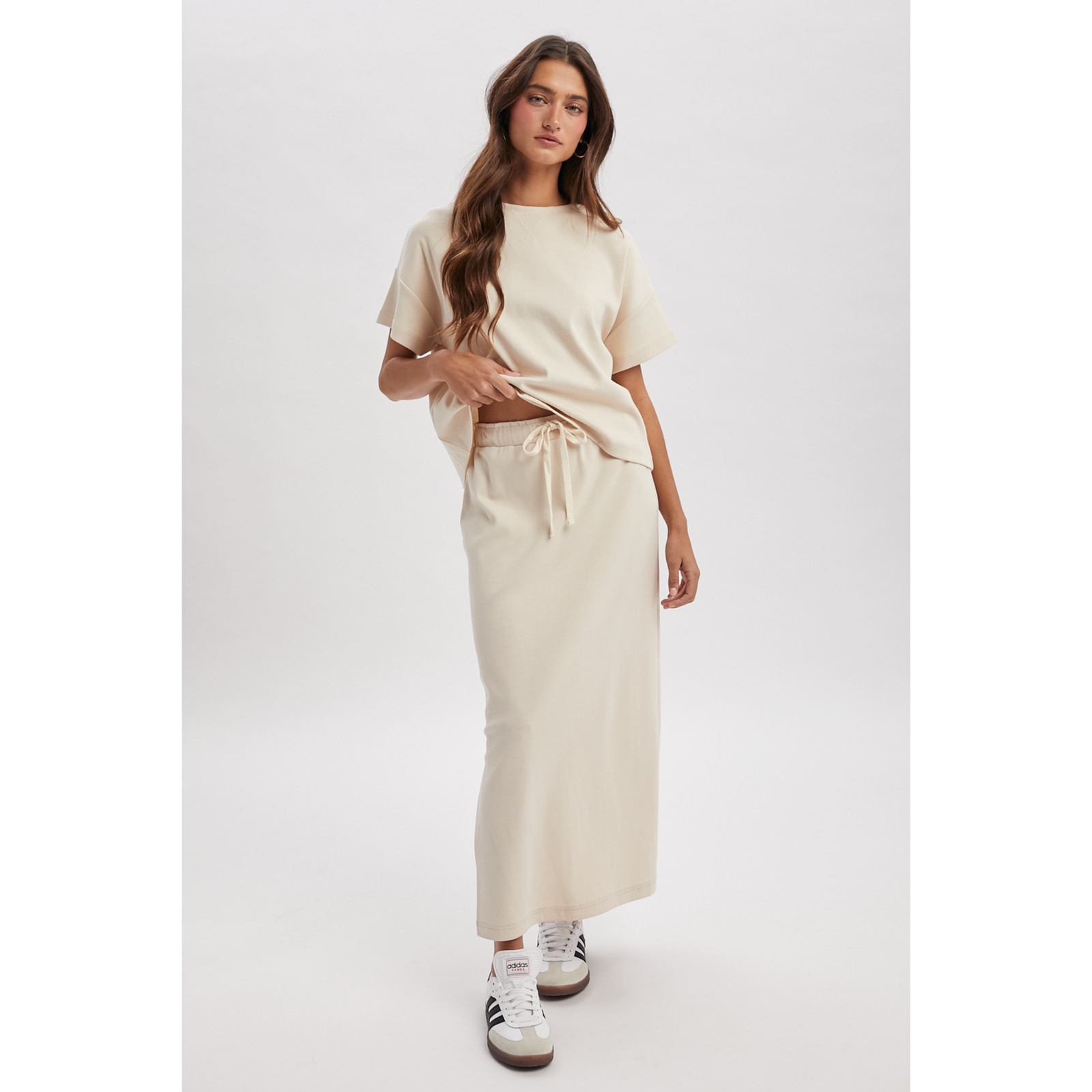 Knit Top and Skirt Set