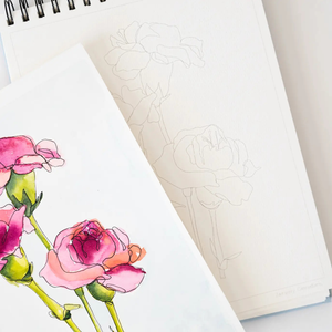 Floral Watercoloring Book