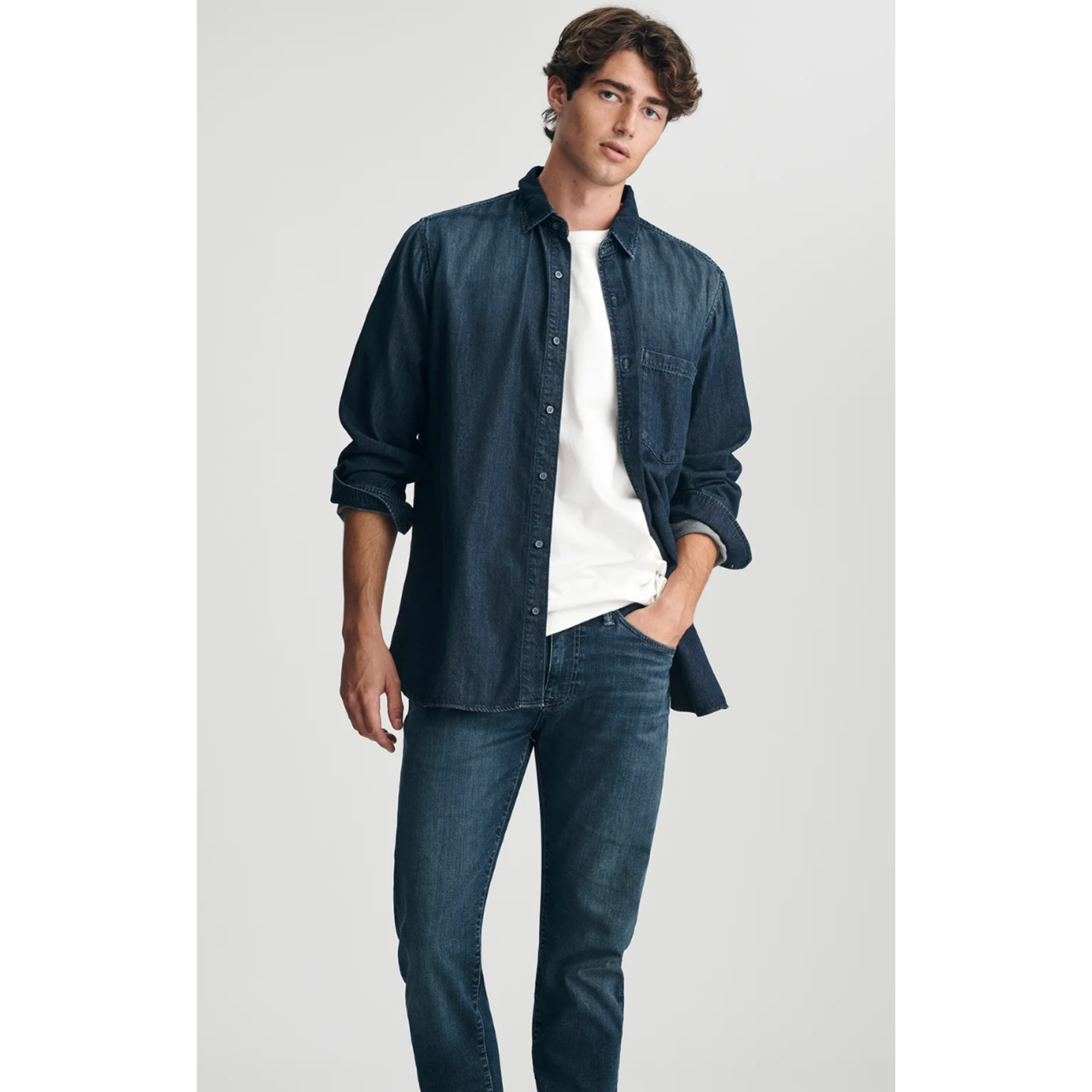 Bill Deep Brushed Air-Lite Button Down