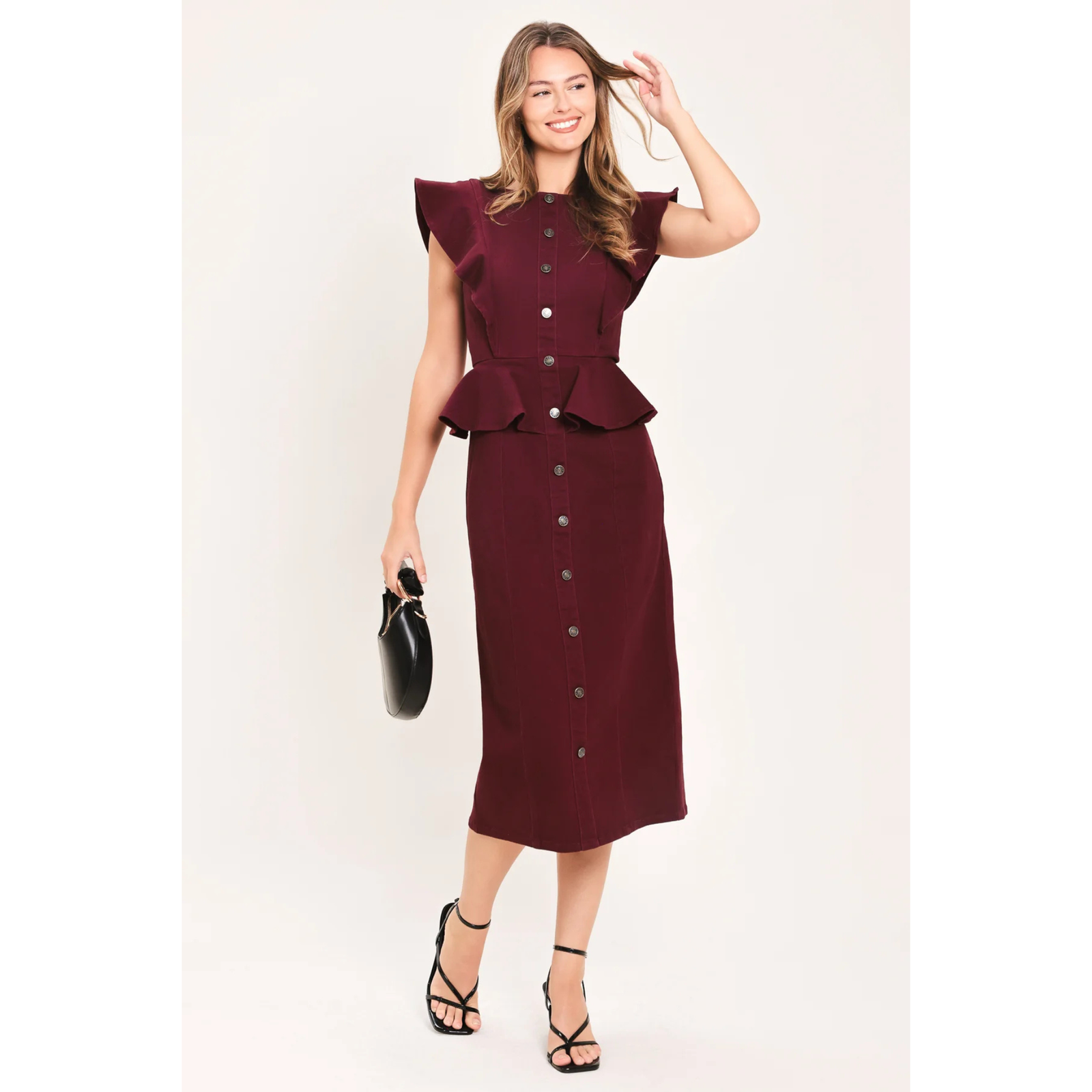 Ruffle Reverence Midi Dress