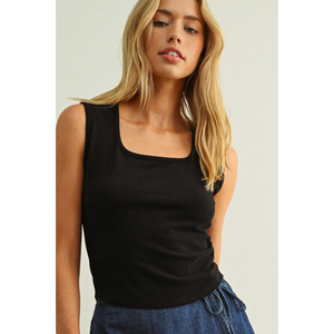 Square Neck Sleeveless Top