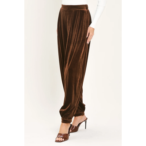 Velvet Cocoa Brown Tailored Pants
