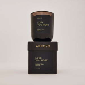 Arroyo Black Glass Candle 10 oz