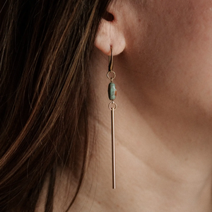 Passerine Earrings // Turquoise