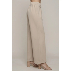 Pleated Wide Leg Pant