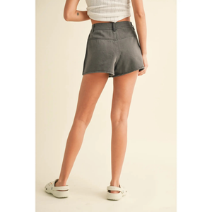 Pleated Front Detail Shorts