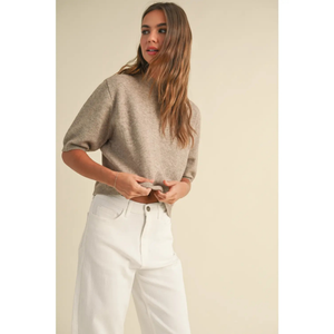 Short Sleeve Sweater Top