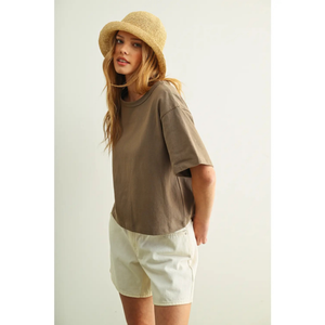 Short Sleeve Linen Top