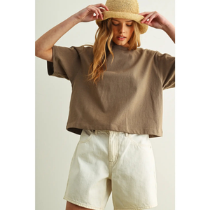 Short Sleeve Linen Top