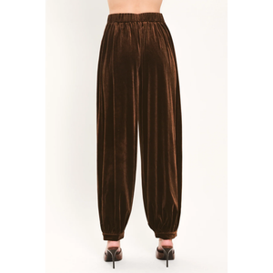 Velvet Cocoa Brown Tailored Pants