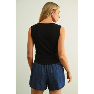 Square Neck Sleeveless Top