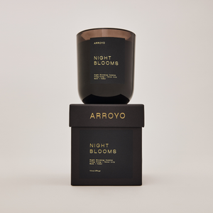 Arroyo Black Glass Candle 10 oz
