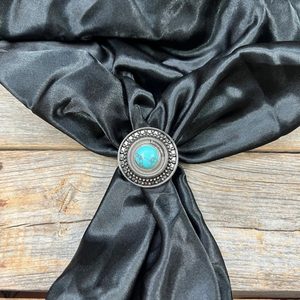 Wild Rag Dot + Turquoise Concho Slide