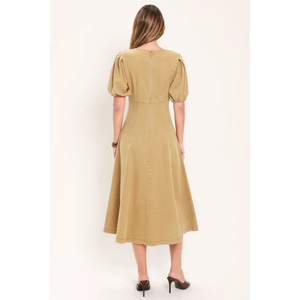 Ochre Cottage Poise Woven Midi Dress
