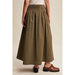Front Pleated Waist Maxi