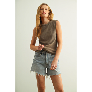 Sleeveless Cotton Top