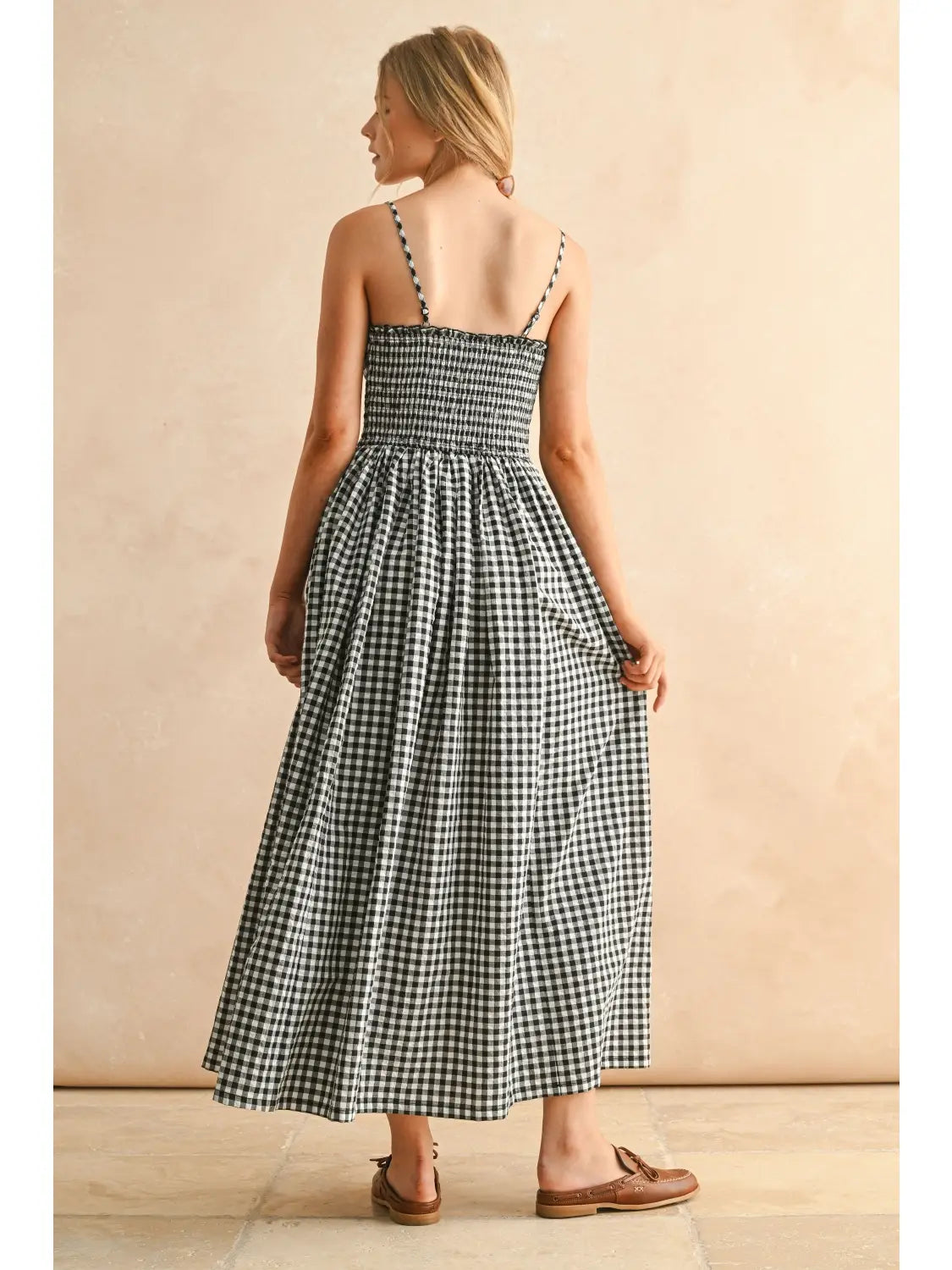 Gingham Long Dress