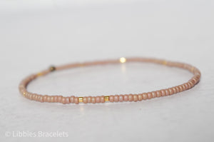 Small Seed Bead Stretch Bracelet