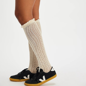 Misty Net Pointelle Tall Sock