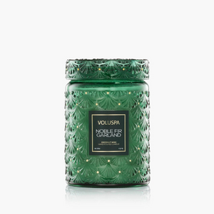 Noble Fir Garland-Large Candle