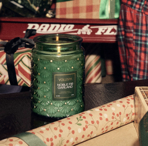 Noble Fir Garland-Large Candle