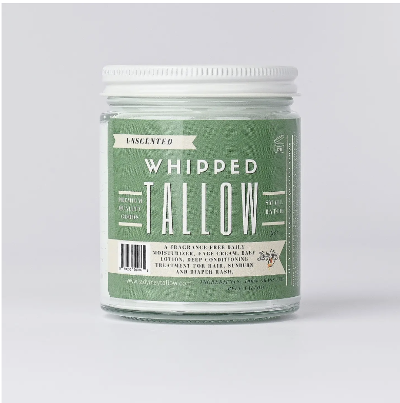 Unscented Whipped Tallow, 16oz