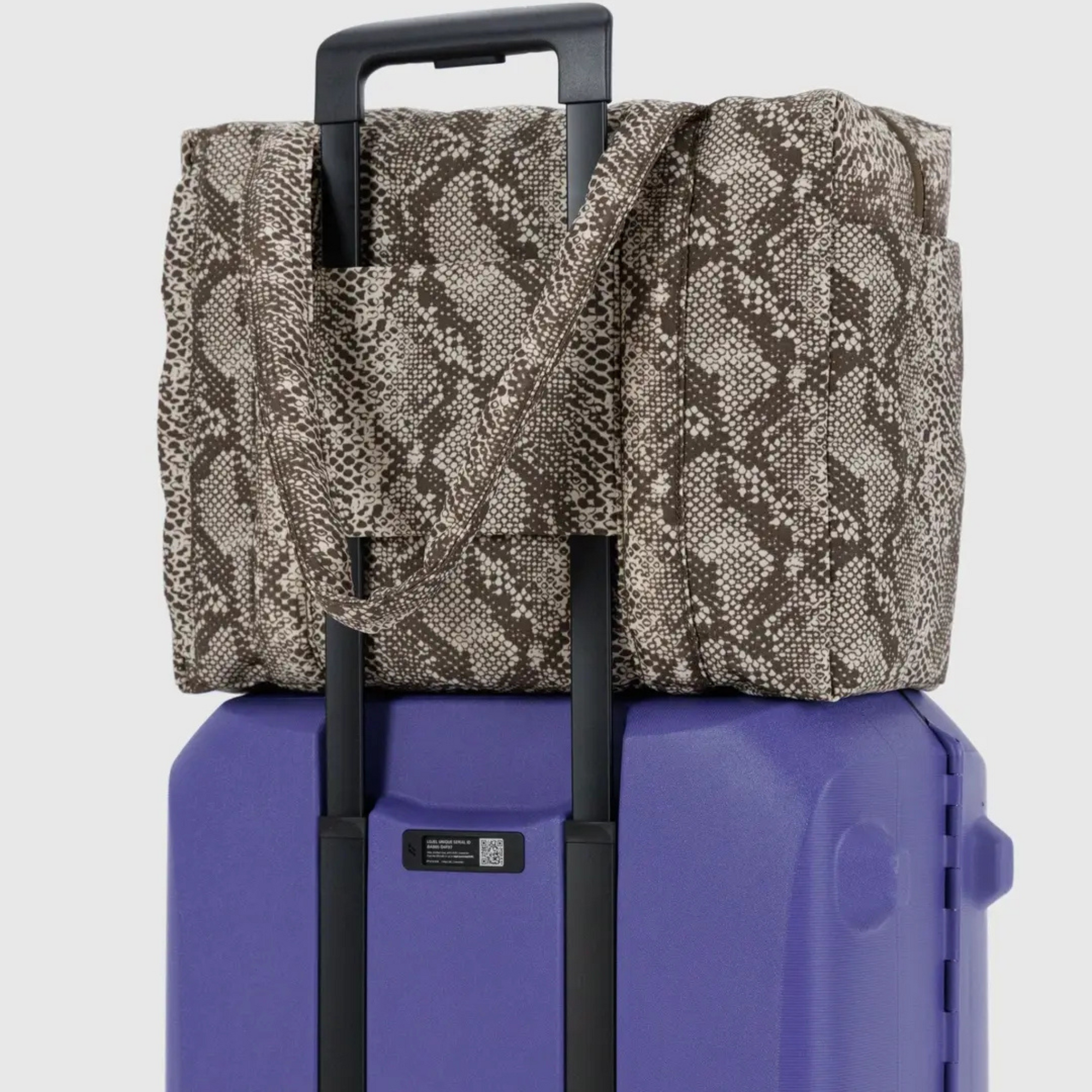 Small Cloud Carry On Snake Skin