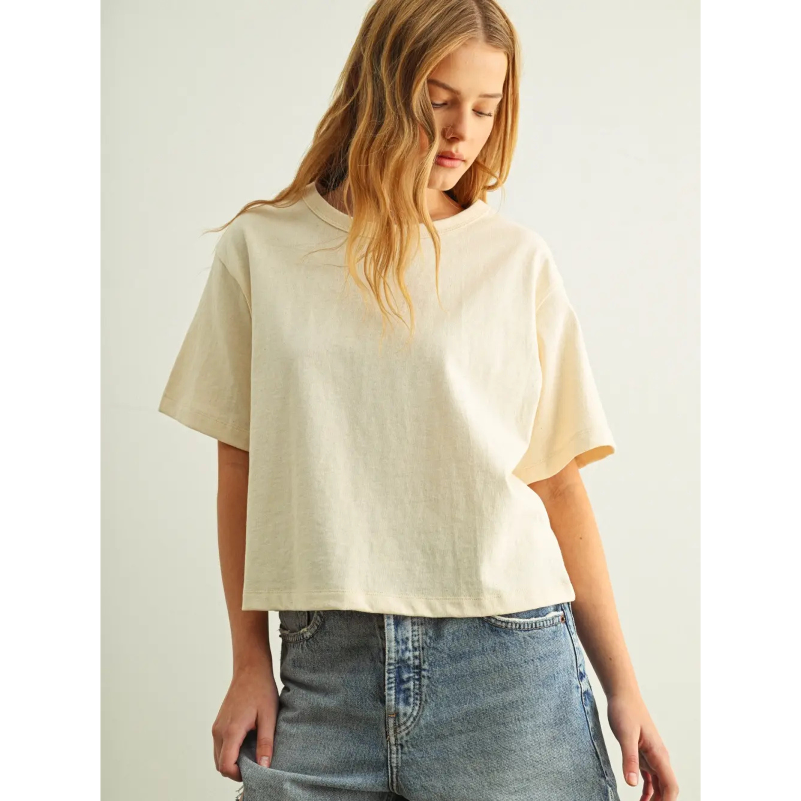 Short Sleeve Linen Top
