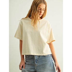 Short Sleeve Linen Top