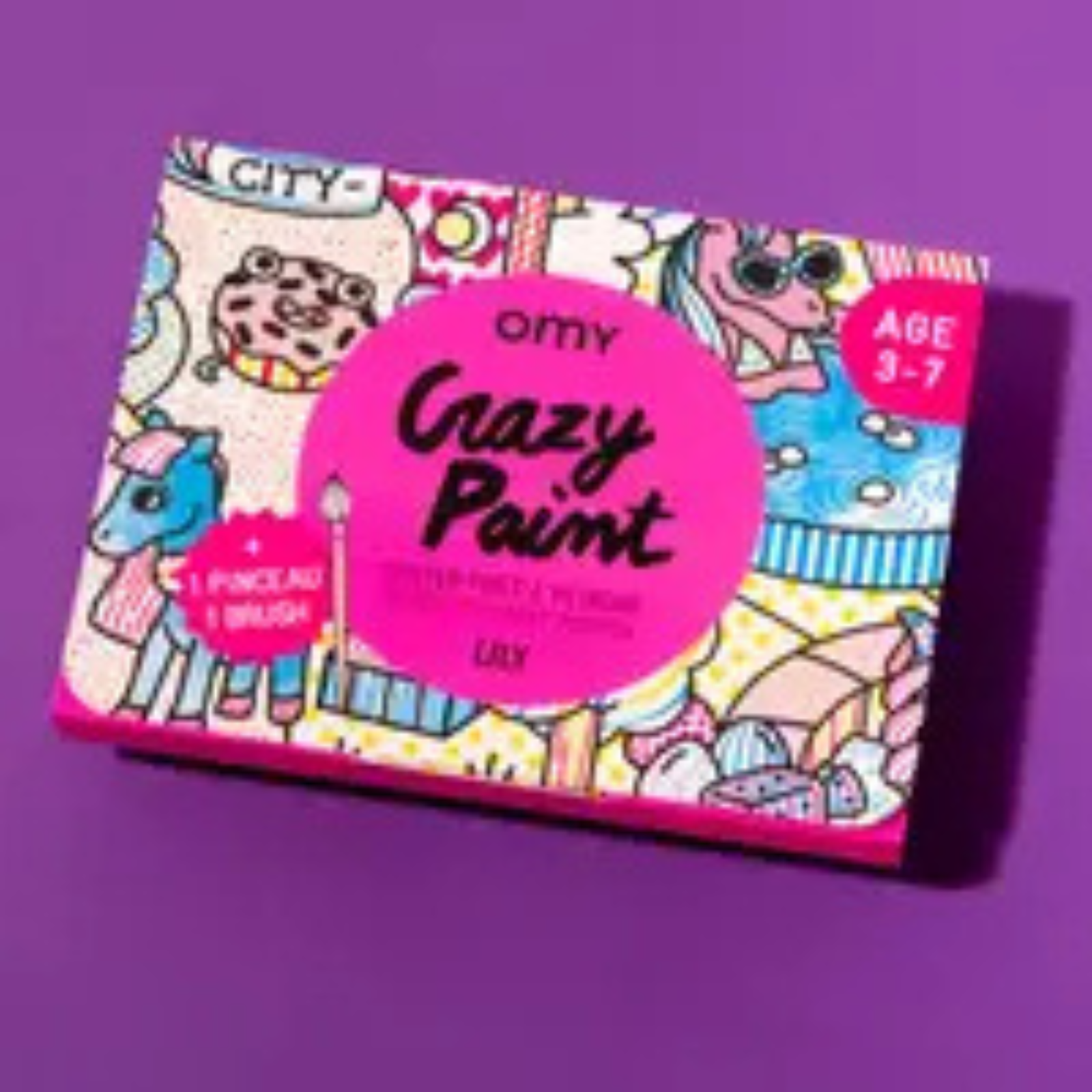 Unicorn Paint Activity - with brush + pre-applied paint