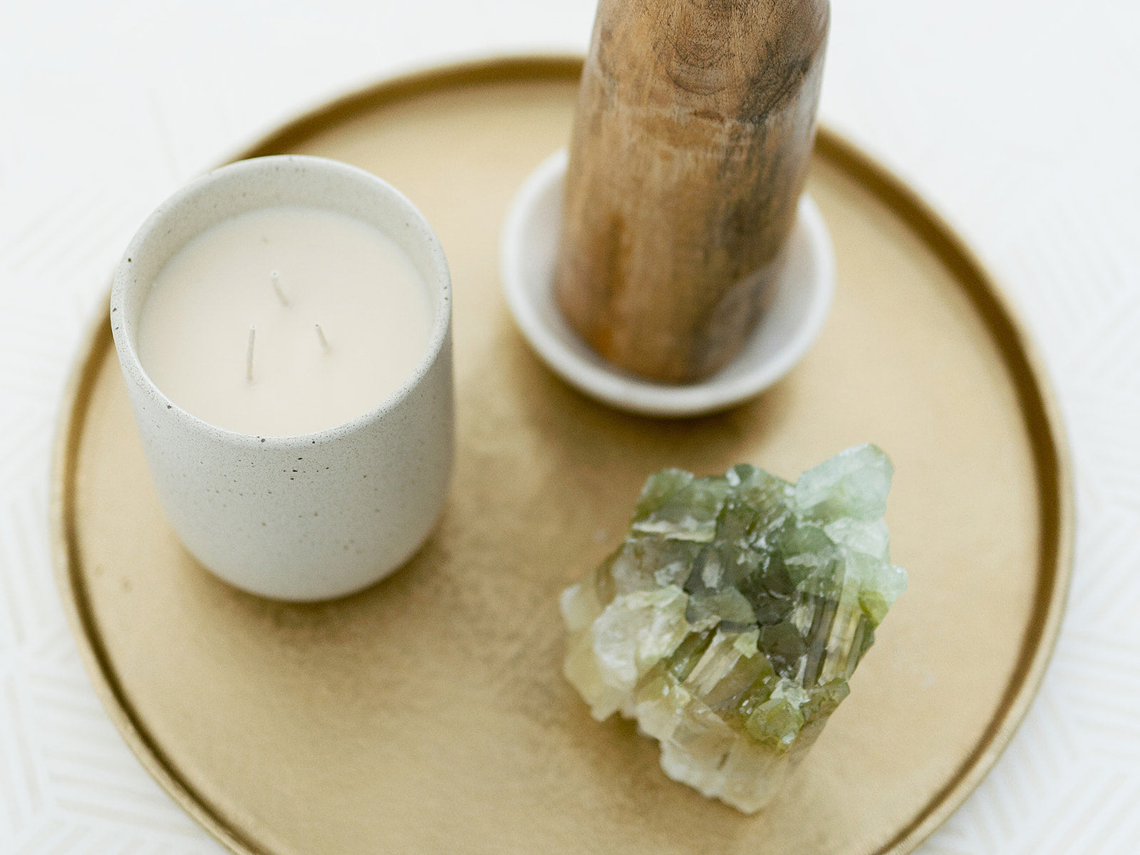 Curio Collective has a large collection of candles and crystals to personalize your space.