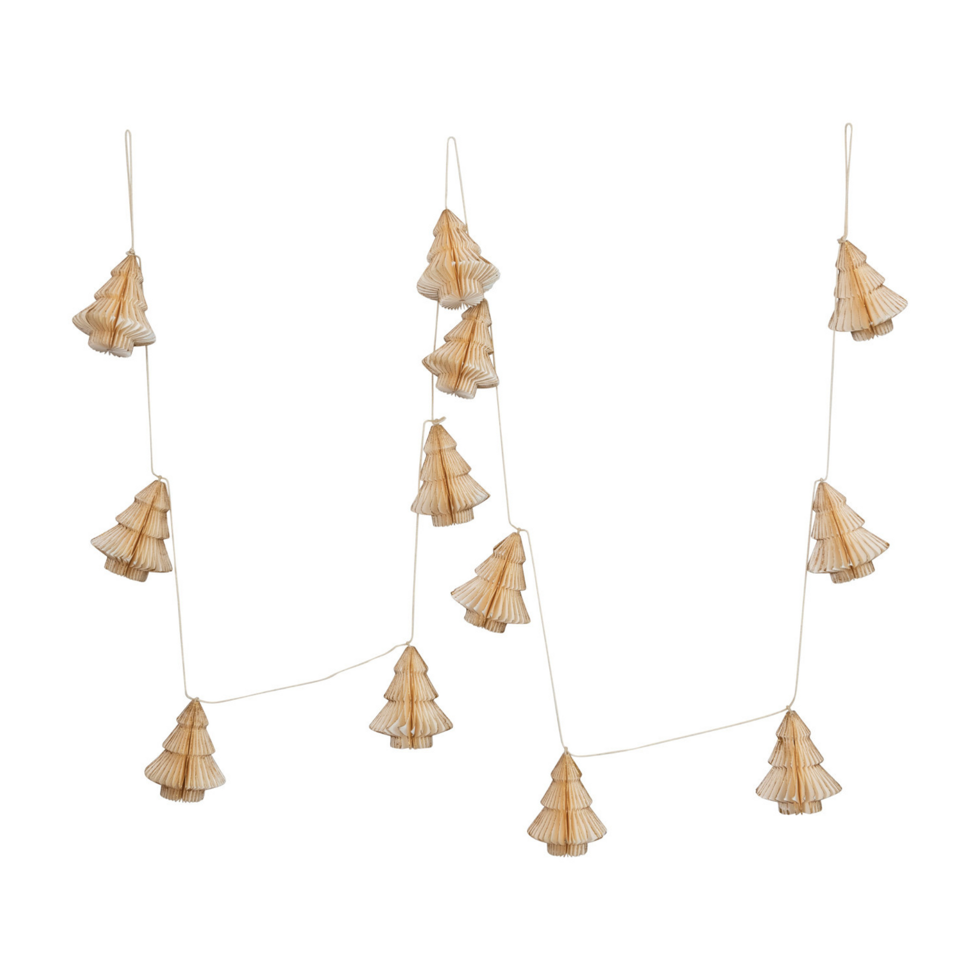 Recycled Paper Tree Garland