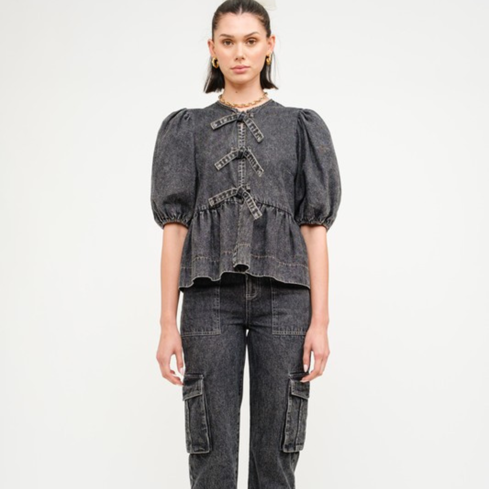 Norah Denim Blouse