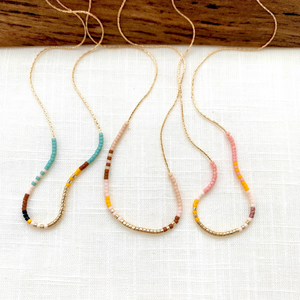 Thin Beaded Necklace