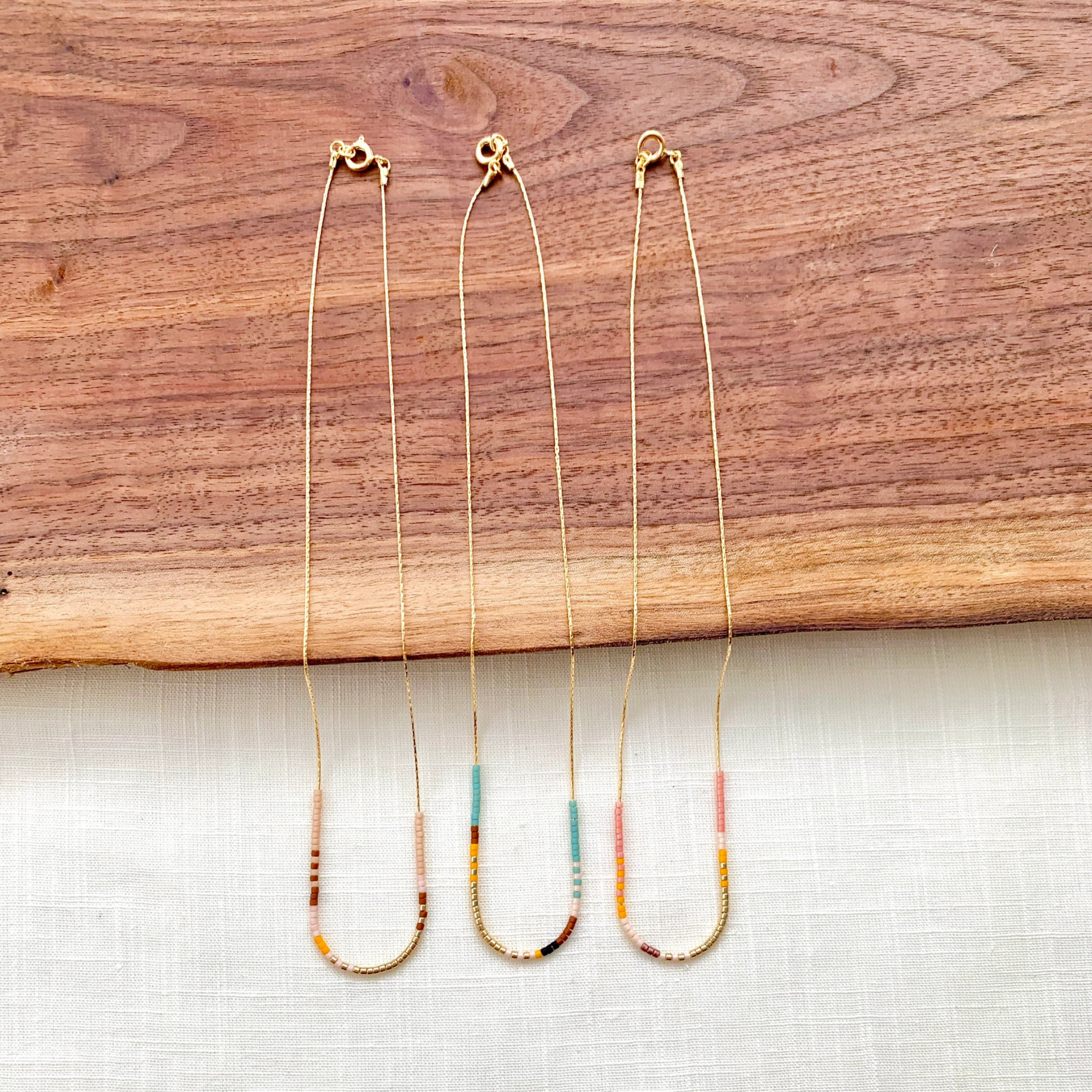 Thin Beaded Necklace