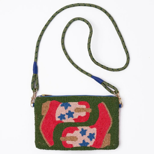 Seed bead Clutch Bag with Strap