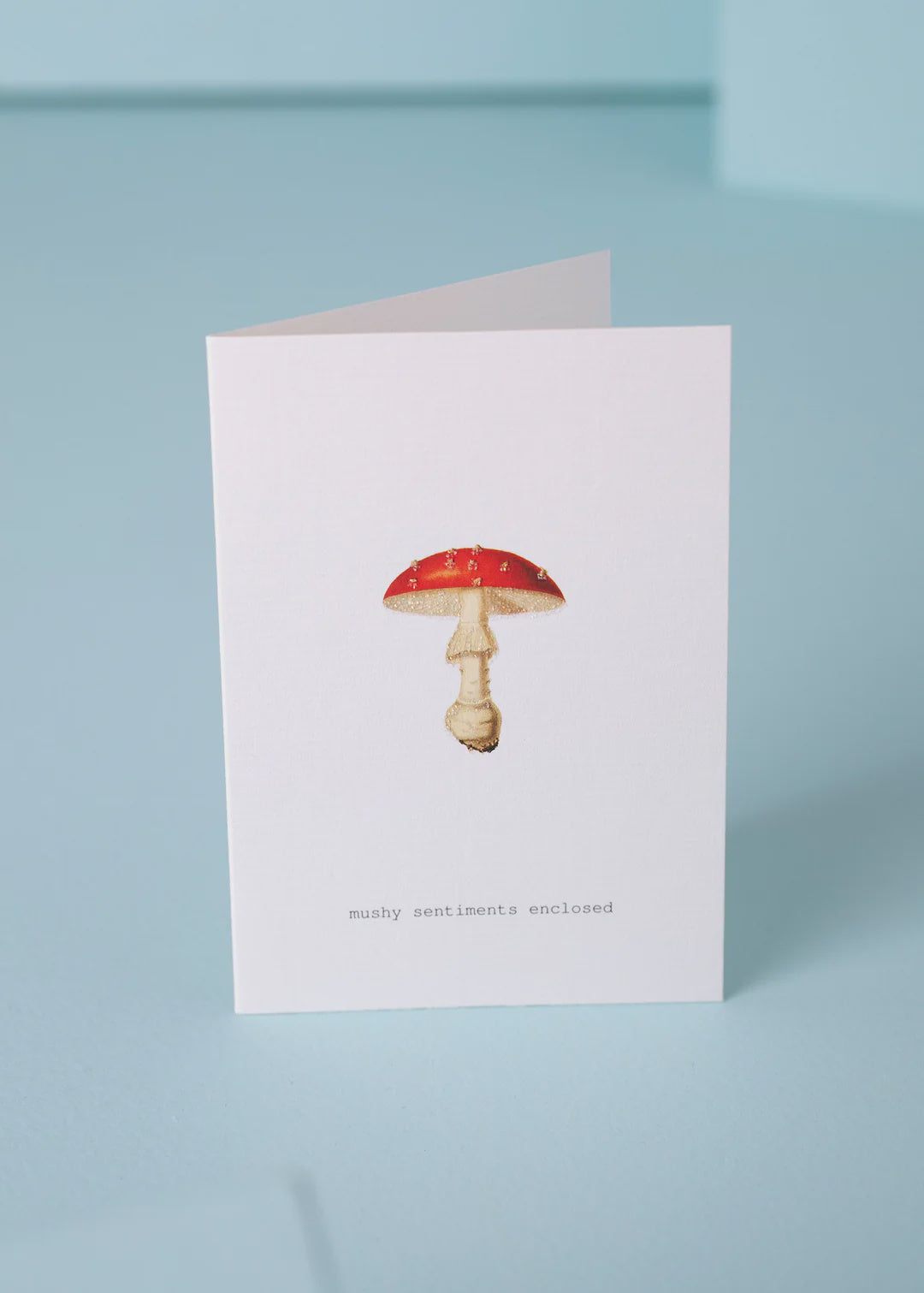 Mushy Sentiments Inside Greeting Card