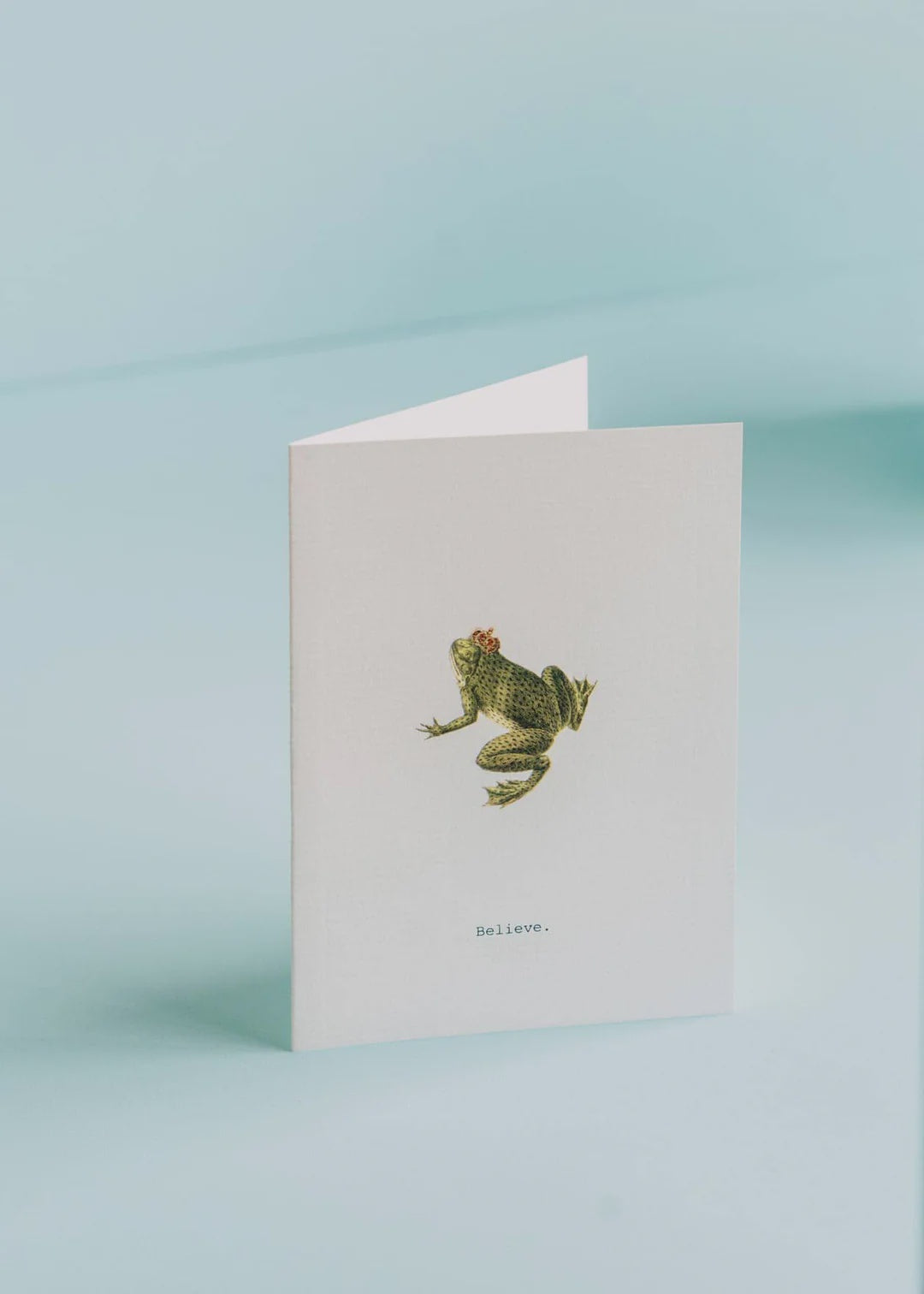 Believe (Frog) Greeting Card