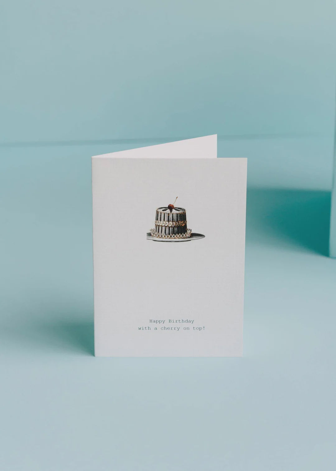 Happy Birthday With A Cherry On Top Greeting Card