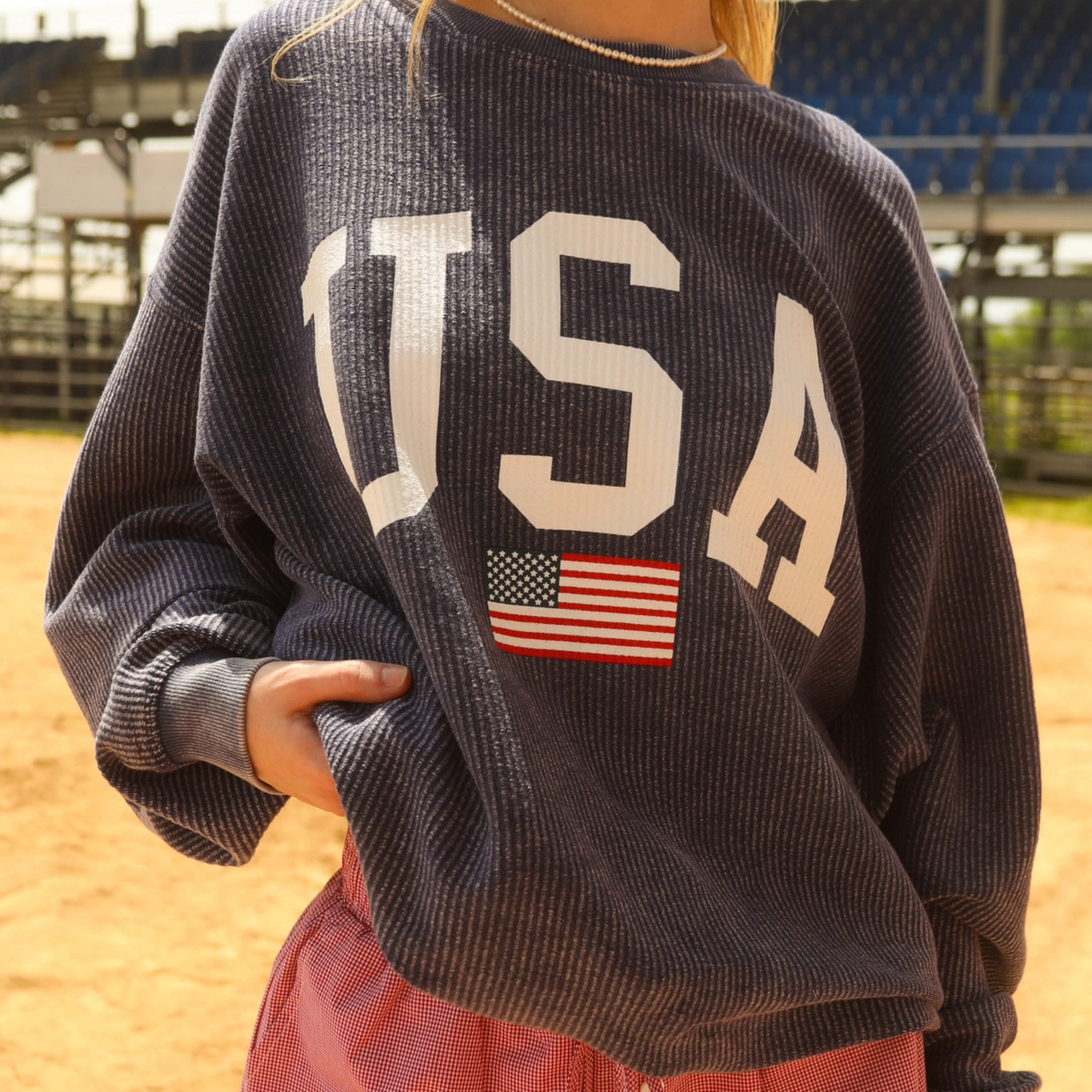 USA Corduroy  Crewneck