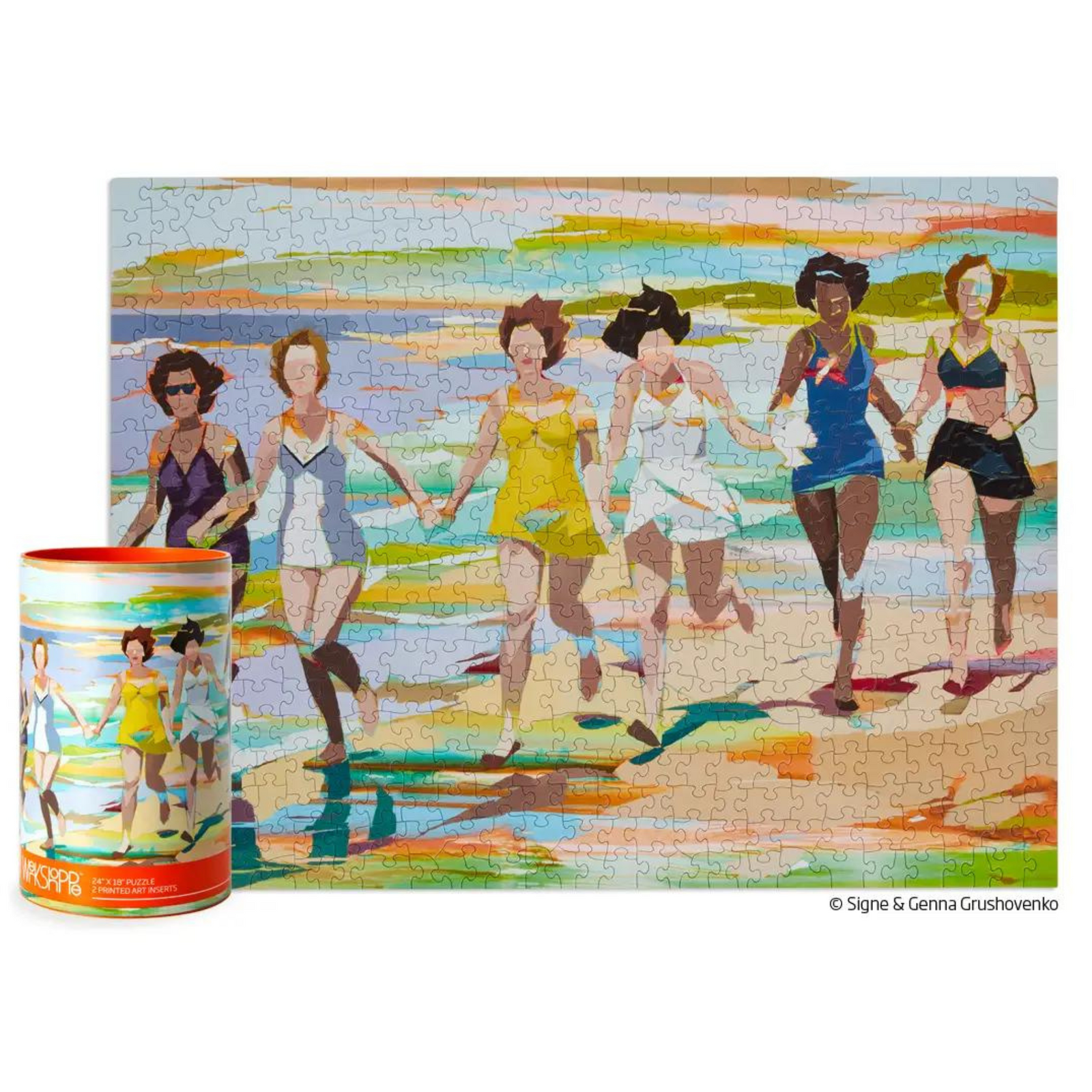 Sunset Swim 500 Piece Puzzle