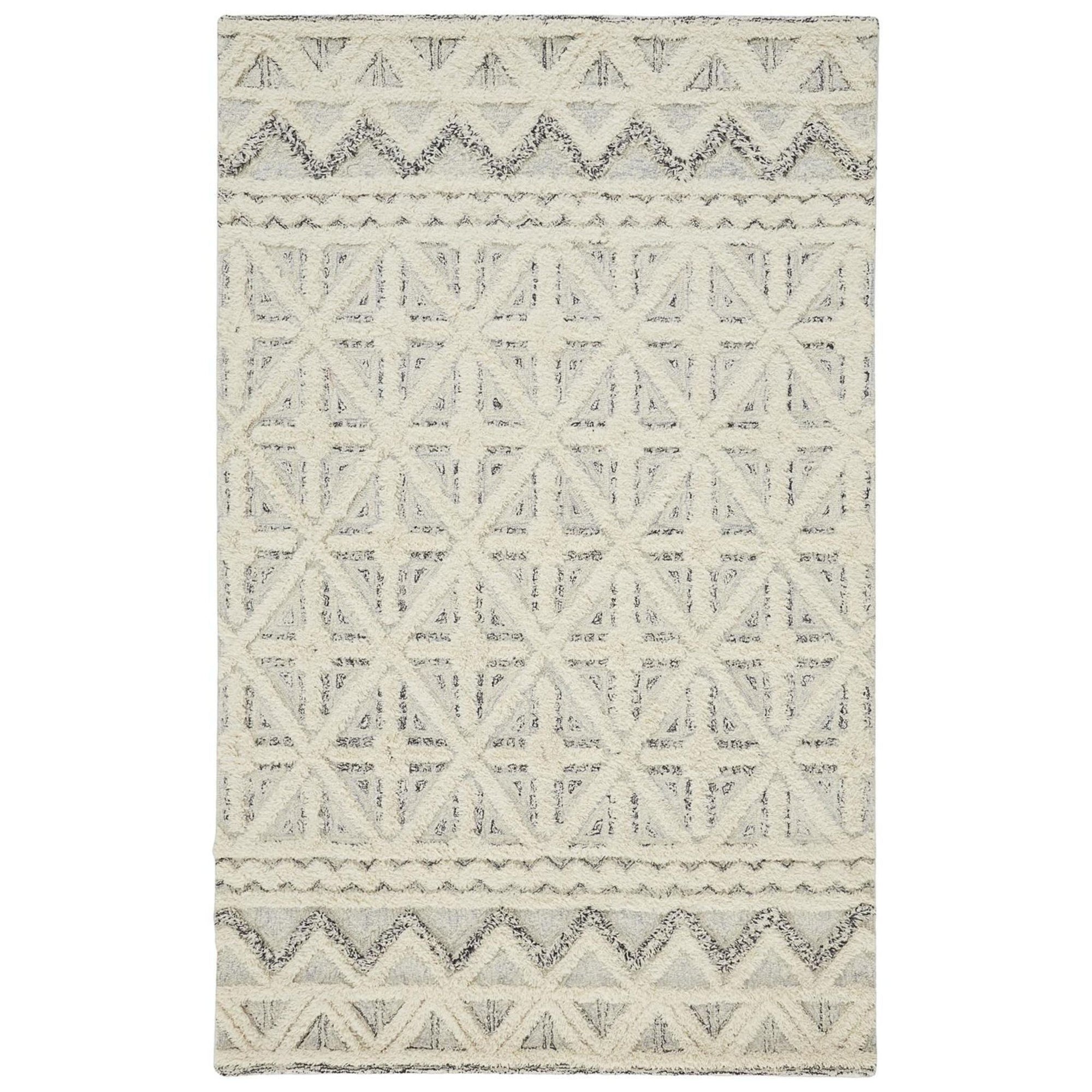 Anica Moroccan Wool Rug in Blue